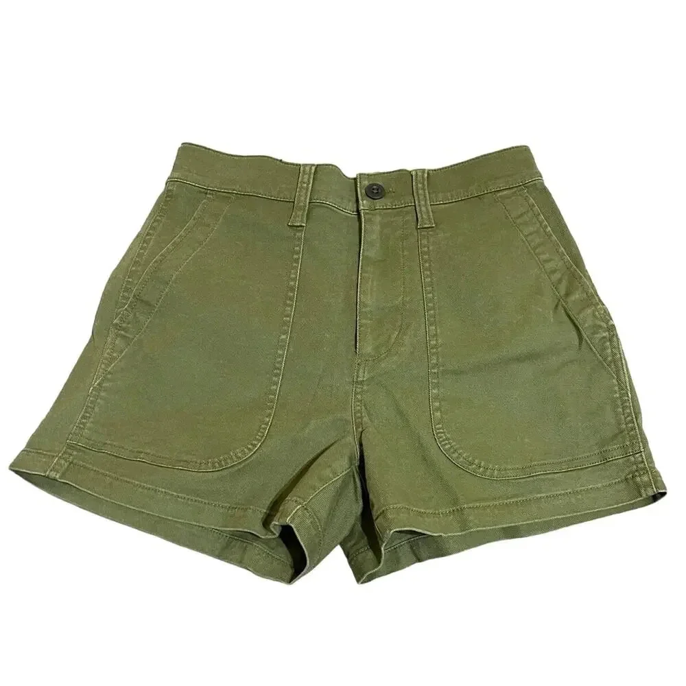 NWT Madewell Size 25 The Perfect Vintage Fatigue
Short Green Desert Olive 3.5” - Picture 4 of 11